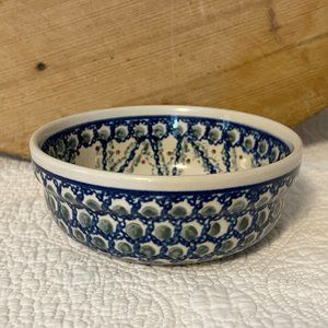 Polish Pottery Bowl 6 Inch From Zaklady Ceramiczne Boleslawiec